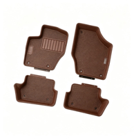 Tapis de sol de voiture en latex résistant à l'usure, ensemble complet, tapis de sol de voiture à bords surélevés, sur mesure, doublures protectrices