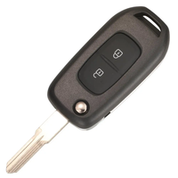 Télécommande 2 Boutons 433MHz PCF7961M 4A Chip Flip pour Renault Dacia Logan 2 II 2018 2019 2020 FSK Car Key Fob Control