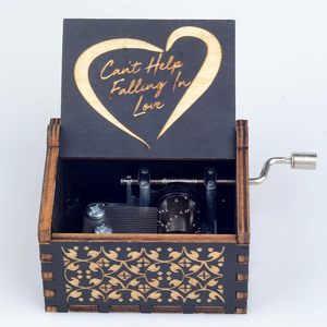 24 Diseños Ecológicos <span class=keywords><strong>de</strong></span> Cajas <span class=keywords><strong>de</strong></span> Música Miniatura <span class=keywords><strong>de</strong></span> Madera Vintage con Grabado Láser y Manivela, con Temática <span class=keywords><strong>de</strong></span> Anime 'Can't Fall in Love', <span class=keywords><strong>de</strong></span> Colores, para Regalo al por Mayor - Product Image 1