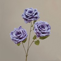 Flores Artificiales de Seda Serie Púrpura, Rosas de Boda, Phalaenopsis, Lirios, Gypsophila, Hortensias, Flores Artificiales al por Mayor para Exteriores y Hogar