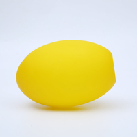 Kunden spezifische Malerei Gelbe Farbe Dekorative Eierform Glas lampen schirm für Pendel leuchte