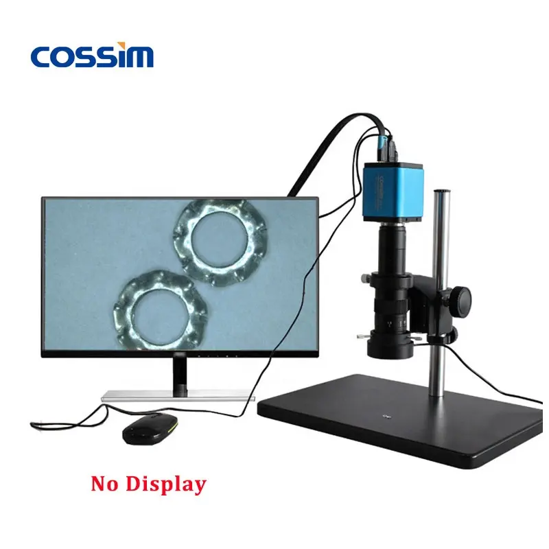 Microscopio estéreo Monocular con Zoom continuo para reparación de PCB, con cámara Digital, 0.7X ~ 4.5X