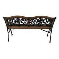 Patio extérieur En Bois Chaise de Banc K/D avec dossier EN PVC