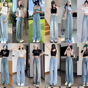 Haute qualité femmes mi-hauteur bottes coupe jean avec coupe ample petit drapé broderie respirant hiver Style décontracté à choisir - Product Image 2