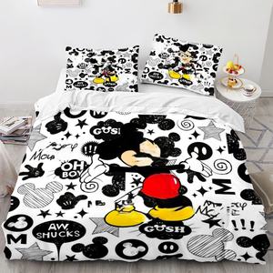 थोक कस्टम कार्टून एनीमे सभी आकार होटल आधुनिक बच्चे 3 पीसी किंग रानी बिस्तर कवर बिस्तर सेट संग्रह - Product Image 2