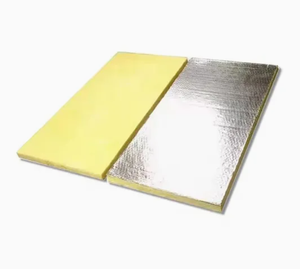 Panel de Lana de Vidrio con Lámina de Aluminio, Aislamiento Térmico, Resistente al Fuego, Cuadrado y Moderno, para Uso en la Construcción, Fabricado en China - Product Image 1