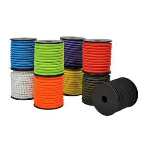 Corda elastica rotonda corda antiurto per campeggio 3Mm 4Mm 5Mm 6Mm 8Mm corda elastica elastica elasticizzata in lattice di gomma