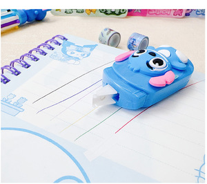 YB 24 cái Bộ văn phòng phẩm khâu hình 6 màu bút bi capybara chỉnh băng Mini Sticker Quà Tặng Học sinh trở lại trường học - Product Image 5