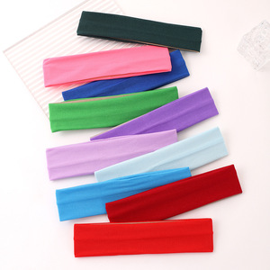 Multi-Color Stretchy Headbands Set, Soft Yoga Sweatbands for Women, Ideal for Vacation & Home <b>Styling</b> - Product Image 4