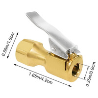 Amazon US US-Spec Copper Casting Reinforced Quick-Connect Male Connector for Tires with OLIVER Car Fitment Inflation Nozzle