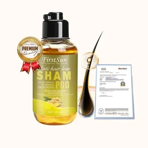 Aangepaste Private Label Natuurlijke Anti-Droge Groei Producten Haaruitval Behandeling Biologische Gember Shampoo