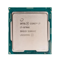 Processeur I7-9700T 8 cœurs 8 threads 2,00 GHz de base 4,30 GHz Turbo LGA 1151 12 Mo de cache 35 W TDP Ordinateur de bureau 64 bits 14 nm Virtualisation