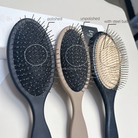Brosse démêlante antistatique en gros avec picots métalliques et coussin pour le coiffage en salon de beauté - Pour femmes