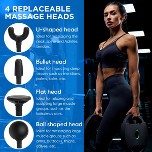 Mini Pistola de Masaje Muscular de Percusión Profunda con 6 Velocidades y Motor sin Escobillas de 6 mm de Carrera para Aplicación Corporal - Product Image 4