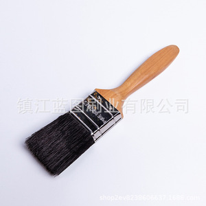 Brocha plana para pintar con cerdas de cerdo, mango de Hemu, 18-26 mm, fabricada en Zhenjiang, para pintar y limpiar - Product Image 1