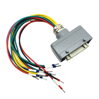 Arnés de Cableado Electrónico Industrial Personalizado con Núcleo de Cobre TTU, Conector Aéreo Rectangular de Alta Resistencia, Terminal de Fusión TUU