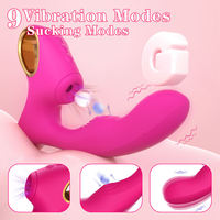Vibrateur à ventouse clitoridienne, stimulation du point G, rechargeable par USB, silicone médical, étanche IPX7, 9 fréquences, écologique