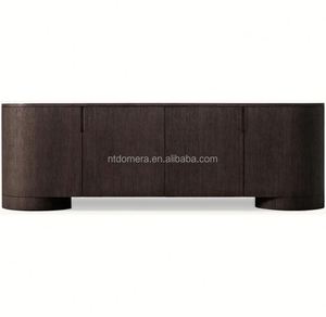Mueble de TV de Madera Maciza Estilo Americano con Cuatro o Seis Puertas - Product Image 4