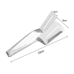 Pinces de cuisine en acier inoxydable Syh402 en gros, stock usine, pour frites, steaks et barbecue - Product Image 3