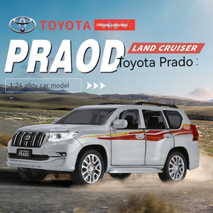 <span class=keywords><strong>Nuevo</strong></span> Modelo de Aleación Fundida a Presión Toyota Prado 1:24 con Sonido y Luces, Puertas que se Abren, Vehículo Metálico Coleccionable Decorativo, Coches de Juguete - Product Image 2