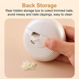 2 in 1 Rechargeable Automatic Rechargeable Electric <b>Nail</b> Clipper With LED Light Fingernail <b>Cutter</b> Polisher for <b>Baby</b> <b>Nail</b> <b>Cutter</b> - Product Image 2