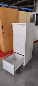 Thiết kế hiện đại nội thất văn phòng thép bền dọc Tủ 4 ngăn kéo bên kim loại Tủ hồ sơ với hệ thống chống Bán Phá Giá - Product Image 3