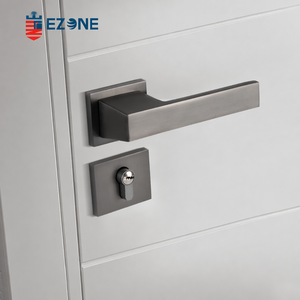 Factory Price Modern Stainless Steel Lever Quick Open Privacy Escape Lockset Interior <strong>Door</strong> <strong>Knobs</strong> Square <strong>Silver</strong> Bathroom <strong>Door</strong> - Product Image 1