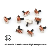 Interrupteurs à glissière SS13D01-VG6 Interrupteur à 3 positions Dpdt Slide pour jouet 1p3t Dip Vertical Slide Switch