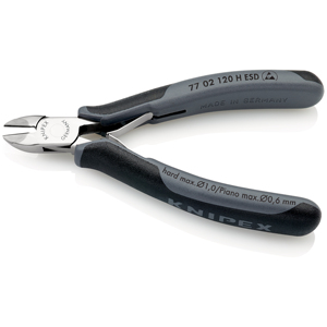 KNIPEX 77 02 120 H Cortador lateral electrónico ESD con mangos multicomponentes con punta de carburo ESD 120 - Product Image 2