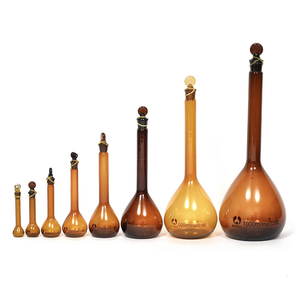 Tianlian Bình Đong Thủy Tinh 3.3 Có Nắp Chụp Bình Thể Tích Phòng Thí Nghiệm Borosilicate Trong Hoặc Màu Hổ Phách Loại A 50 Ml-2l - Product Image 4