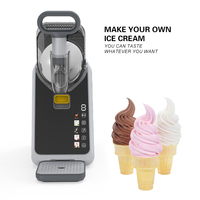Nouvelle Machine à Granités Électrique de Cuisine à Écran Couleur Digital, Mini Sorbetière à Glace pour la Maison