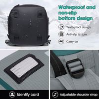 Échantillon Gratuit - Ensemble de Sacs de Voyage pour Équipement de Ski Personnalisable avec Logo, Deux Pièces, Longueur Réglable, Antivol, USB, APP, 55L, Léger, Durable, 600D
