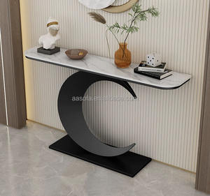 Table <span class=keywords><strong>console</strong></span> moderne bon marché avec miroir table <span class=keywords><strong>console</strong></span> en <span class=keywords><strong>verre</strong></span> <span class=keywords><strong>demi</strong></span>-<span class=keywords><strong>lune</strong></span> ou en marbre fabriquée en Chine - Product Image 4