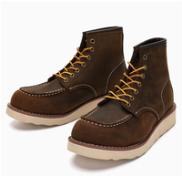 Nouvelles Bottes Originales en Cuir Pleine Fleur 2026 Modèle 875 Célèbre Design Sans Logo en Cuir de Vachette pour Hommes Style Travail à Lacets Vintage Marque