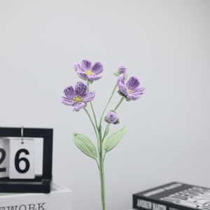 2025SY acabado de punto de ganchillo Decoración de mesa para el hogar <span class=keywords><strong>10</strong></span> colores girasol Rosa Margarita lirio boda flores decorativas plantas - Product Image 4