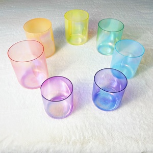 Compre al por mayor Crystal Soul Sound Singing Bowl Heart Chakra Set Colored - Product Image 6