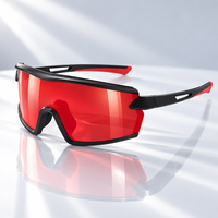 Lunettes de sport polarisées à monture PC pour cyclisme, pêche, course à pied, activités de plein air, protection UV, enveloppantes, personnalisables, MOQ 1
