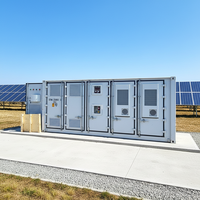 Batterie LiFePO4 industrielle 380/400V BESS 720kWh 960kWh 1.2mWh Station d'énergie solaire Refroidissement par air Tout-en-un Conteneur Hybride Réseau