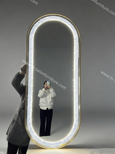 Venta al por mayor de muebles de salón de nuevo diseño espejo de la estación de <span class=keywords><strong>estilo</strong></span> de salón de peluquería sillas de peluquero estaciones espejo de maquillaje - Product Image 4