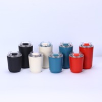 Gobelet thermique en acier inoxydable 304 pour usage quotidien, 280 ml, 380 ml, avec couvercle, réutilisable, écologique, tasse à café durable, vaisselle durable