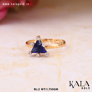 Bague classique américaine en or massif 18 carats avec diamant naturel, forme géométrique, pour filles, mariage, fête, fiançailles, anniversaire, cadeau - Product Image 3