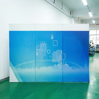 Stand Display Pop Up Tahan Lama dan Kuat dengan Rangka Aluminium yang Diperkuat, Latar Belakang yang Dapat Dilipat untuk Penggunaan Komersial