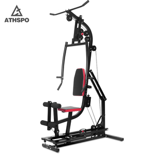 Prix avantageux pour un équipement multifonctionnel combinant presse à banc, exercices complets du corps, <span class=keywords><strong>poulie</strong></span> et <span class=keywords><strong>extension</strong></span> des jambes. - Product Image 5
