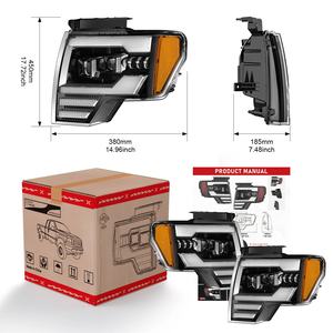 Proiettore a LED per fari 2008 F-150 <span class=keywords><strong>Ford</strong></span> F150 2014 DRL Upgrade faro faro luce tornante sequenziale gruppo lampada - Product Image 6