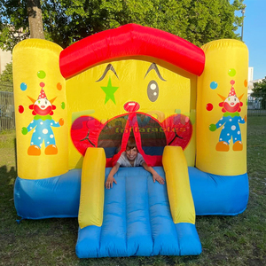 <b>Indoor</b> mini bouncer for kids commercial grade party bounce house inflatable clown bouncer with <b>slide</b> - Product Image 1
