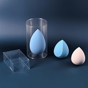 Custom Shape & Color Recyclable PET <b>Plastic</b> <b>Packaging</b> Box for Beauty Makeup Sponge with Custom Logo Printing - Product Image 1