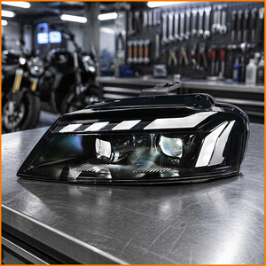 Pour Audi A3 8P 2008-2012, style RS5, phare avant à LED matriciel, feux de jour à LED, clignotants dynamiques séquentiels, projecteur - Product Image 6