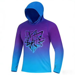 Sudadera con Capucha Estampada y Protección UV, Unisex, Personalizable, para Pesca, Deportes al Aire Libre, Estadio, Excelente Regalo, Suministro al por Mayor - Product Image 1