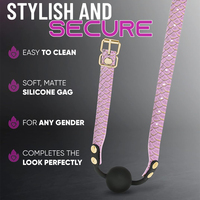 Jouet sexuel de bondage pour femme : adorable bouche-bouclante et équipement de type ball gag