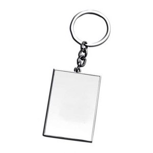 Portachiavi rettangolare in acciaio inossidabile con design cavo per l'uso quotidiano - Product Image 1